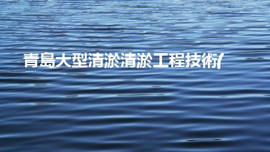青島大型清淤清淤工程技術(shù)揭秘！如何高效處理水體污染征詢題？